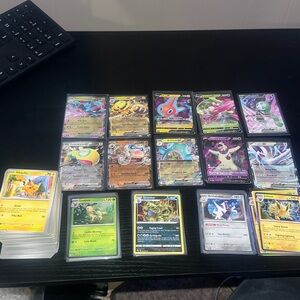 Pokemon Card Lot 230 Cards +20 RARES +10 ULTRA RARES! (gift box is included)